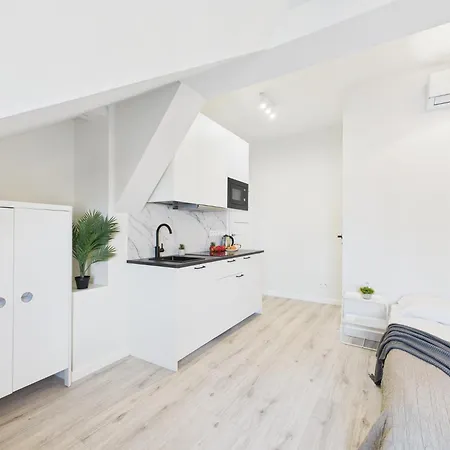 아파트 Bright With Air Conditioning Near The Copernicus Science Center In By Renters